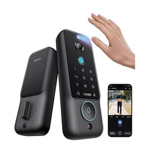 Lockin Veno Pro Smart Lock - Palm Vein Recognition & 2K Video Doorbell (New)